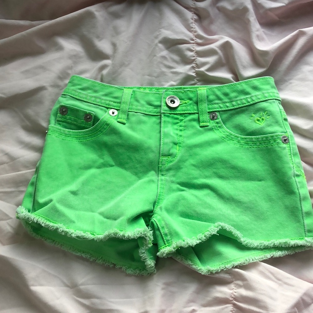 Green shorts